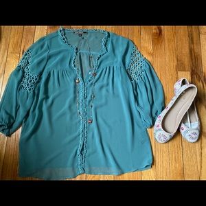 Turquoise Top